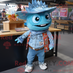 Disfraz de mascota de Cyan...