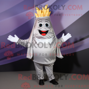 Silver French Fries mascot...