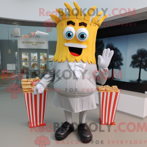 Silver French Fries mascot...