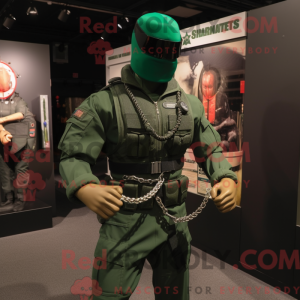 Grønn Gi Joe maskot drakt...