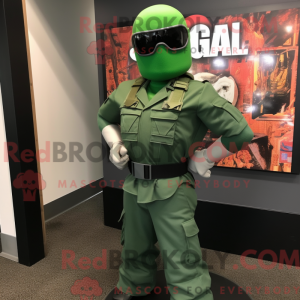 Grønn Gi Joe maskot drakt...