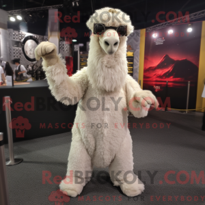 White Camel maskot kostume...