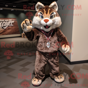 Brown Bobcat mascot costume...