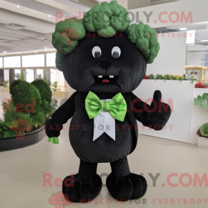 Sort blomkål maskot kostume...
