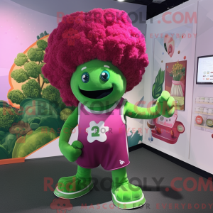 Magenta Broccoli mascot...