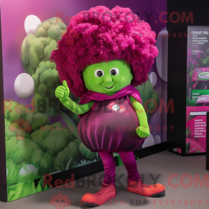Magenta Broccoli mascot...
