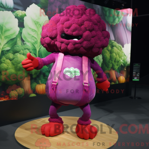 Magenta Broccoli maskot...