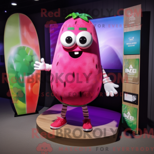Magenta melon maskot...