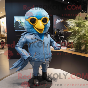 Sky Blue Canary mascot...