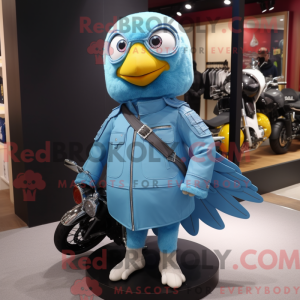 Sky Blue Canary mascot...