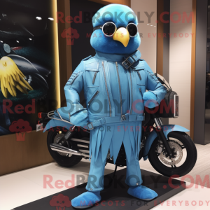 Sky Blue Canary mascot...