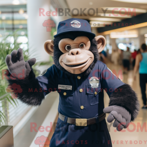 Navy chimpanse maskot...