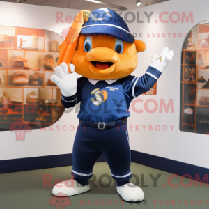 Navy Goldfish mascot...