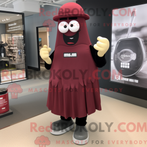 Maroon Grenade mascot...