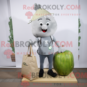 Gray Radish mascot costume...
