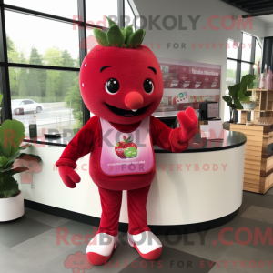 Magenta Strawberry mascot...