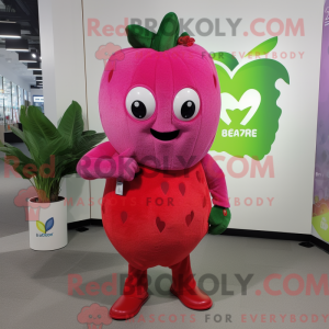 Magenta Strawberry mascot...