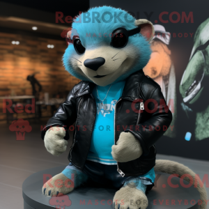 Cyan Mongoose maskot...