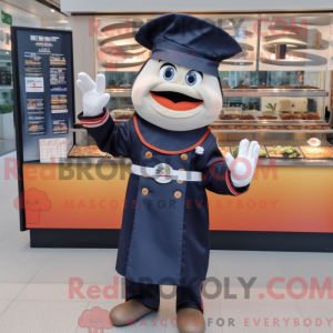 Navy Sushi mascot costume...