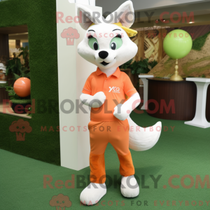 Peach Fox maskot kostume...