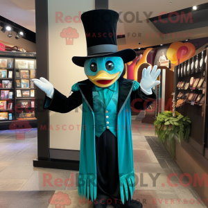 Teal Magician mascot...