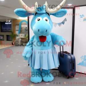 Postava maskota Sky Blue...
