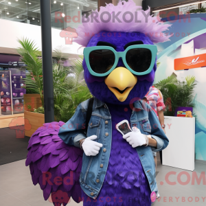 Lilla Peacock maskot...