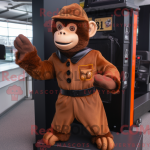 Rust Capuchin Monkey mascot...