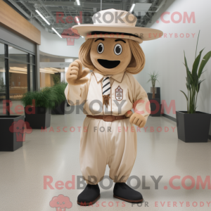 Tan Chief mascot costume...