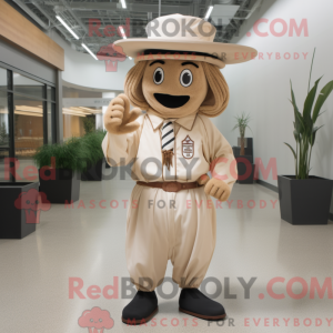 Tan Chief maskot kostume...