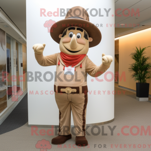 Tan Chief maskot kostume...