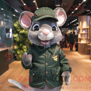 Forest Green Mouse mascot...