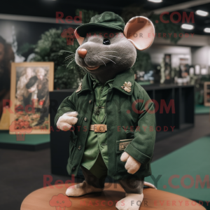 Waldgrüne Maus Maskottchen...