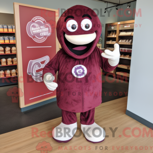 Maroon Bagels mascot...