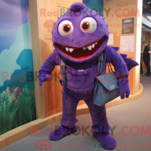 Purple Piranha mascot...