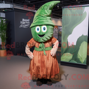 Rust Spinach mascot costume...
