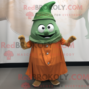 Rust Spinach mascot costume...