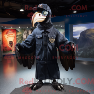 Navy Vulture mascot costume...