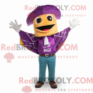 Purple Tacos mascot costume...