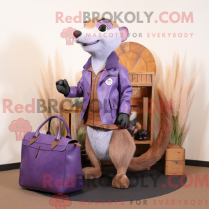 Lavendel Mongoose maskot...