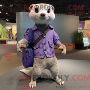 Lavendel Mongoose maskot...