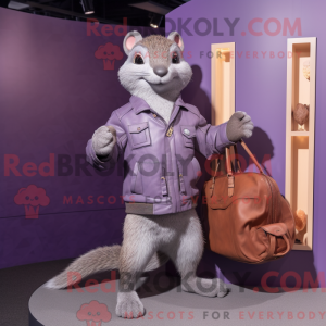 Lavendel Mongoose maskot...