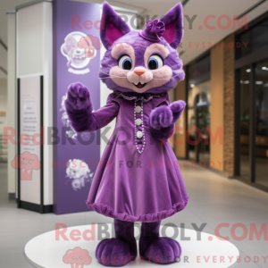 Lilla kat maskot kostume...