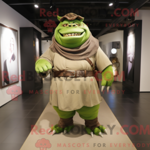 Olive Ogre mascot costume...