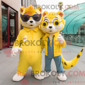 Lemon Yellow Weasel mascot...