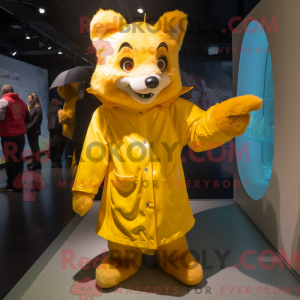 Gold Fox mascot costume...
