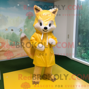 Gold Fox-maskotdraktfigur...