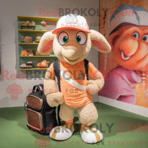 Peach Ram Maskottchen...