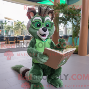 Green Civet mascot costume...