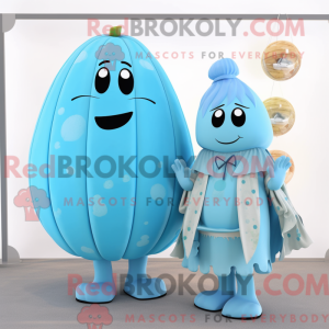 Sky Blue Melon mascot...